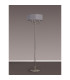 Banyan 3 Light Switched Floor Lamp With 45cm x 15cm Grey Organza Shade Polished Nickel/Grey-11