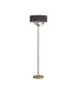 Banyan 3 Light Switched Floor Lamp With 45cm x 15cm Faux Silk Shade Antique Brass/Black-4