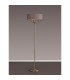 Banyan 3 Light Switched Floor Lamp With 45cm x 15cm Faux Silk Shade Antique Brass/Grey-11