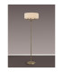 Banyan 3 Light Switched Floor Lamp With 45cm x 15cm Dual Faux Silk Shade Nude Beige/Moonlight Antique Brass-2