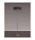 Banyan 3 Light Switched Floor Lamp With 45cm x 15cm Faux Silk Shade Antique Brass/Black-11