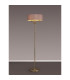 Banyan 3 Light Switched Floor Lamp With 45cm x 15cm Dual Faux Silk Shade Taupe/Halo Gold Antique Brass-2