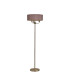 Banyan 3 Light Switched Floor Lamp With 45cm x 15cm Dual Faux Silk Shade Taupe/Halo Gold Antique Brass-4