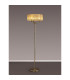 Banyan 3 Light Switched Floor Lamp With 45cm x 15cm Soft Bronze Organza Shade Antique Brass/Soft Bronze-2