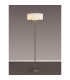 Banyan 3 Light Switched Floor Lamp With 45cm x 15cm Faux Silk Shade Satin Nickel/White-2