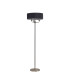 Banyan 3 Light Switched Floor Lamp With 45cm x 15cm Faux Silk Shade Satin Nickel/Black-4