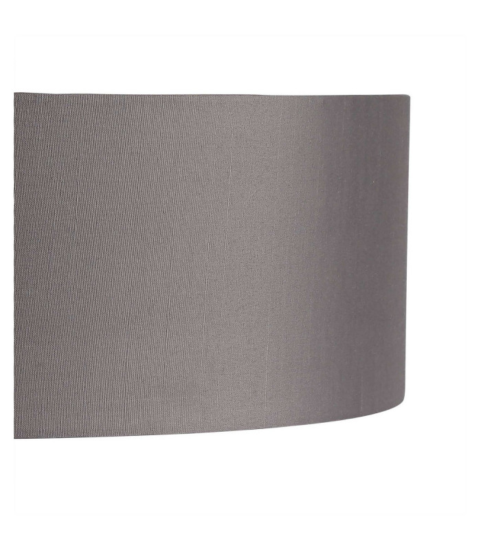 Banyan 3 Light Switched Floor Lamp With 45cm x 15cm Faux Silk Shade Satin Nickel/Grey-9
