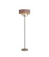 Banyan 3 Light Switched Floor Lamp With 45cm x 15cm Dual Faux Silk Shade Taupe/Halo Gold Satin Nickel-1