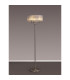 Banyan 3 Light Switched Floor Lamp With 45cm x 15cm Grey Organza Shade Satin Nickel/Grey-2