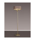 Banyan 3 Light Switched Floor Lamp With 45cm x 15cm Faux Silk Fabric Shade Champagne Gold/Grey-2