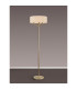Banyan 3 Light Switched Floor Lamp With 45cm x 15cm Dual Faux Silk Fabric Shade Champagne Gold/Nude Beige-2