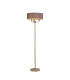 Banyan 3 Light Switched Floor Lamp With 45cm x 15cm Dual Faux Silk Fabric Shade Champagne Gold/Taupe-1