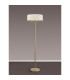 Banyan 3 Light Switched Floor Lamp With 45cm x 15cm Faux Silk Fabric Shade Champagne Gold/Ivory Pearl-11