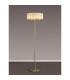 Banyan 3 Light Switched Floor Lamp With 45cm x 15cm Organza Shade Champagne Gold/Cream-2