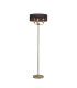 Banyan 3 Light Switched Floor Lamp With 45cm x 15cm Organza Shade Champagne Gold/Black-1