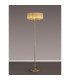 Banyan 3 Light Switched Floor Lamp With 45cm x 15cm Organza Shade Champagne Gold/Soft Bronze-2