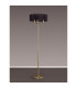 Banyan 3 Light Switched Floor Lamp With 45cm x 15cm Organza Shade Champagne Gold/Black-11