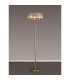 Banyan 3 Light Switched Floor Lamp With 45cm x 15cm Organza Shade Champagne Gold/Grey-2