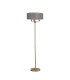 Banyan 3 Light Switched Floor Lamp With 45cm x 15cm Organza Shade Champagne Gold/Grey-4