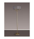 Banyan 3 Light Switched Floor Lamp With 45cm x 15cm Organza Shade Champagne Gold/Grey-11