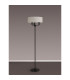 Banyan 3 Light Switched Floor Lamp With 45cm x 15cm Faux Silk Fabric Shade Matt Black/White-11