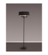 Banyan 3 Light Switched Floor Lamp With 45cm x 15cm Faux Silk Fabric Shade Matt Black/Black-2