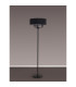 Banyan 3 Light Switched Floor Lamp With 45cm x 15cm Faux Silk Fabric Shade Matt Black/Black-11