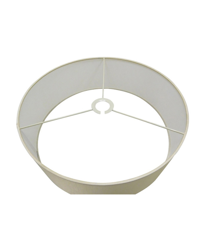 Banyan 3 Light Switched Floor Lamp With 45cm x 15cm Faux Silk Fabric Shade Matt Black/Ivory Pearl-8