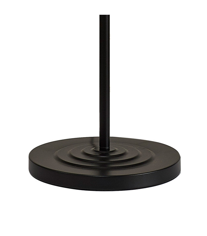 Banyan 3 Light Switched Floor Lamp With 45cm x 15cm Dual Faux Silk Fabric Shade Matt Black/Taupe-6