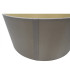 Banyan 3 Light Switched Floor Lamp With 45cm x 15cm Dual Faux Silk Fabric Shade Matt Black/Taupe-9