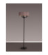 Banyan 3 Light Switched Floor Lamp With 45cm x 15cm Dual Faux Silk Fabric Shade Matt Black/Taupe-11
