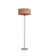 Banyan 3 Light Switched Floor Lamp With 50cm x 20cm Dual Faux Silk Shade Antique Gold/Ruby Polished Nickel/Antique Gold-1