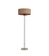 Banyan 3 Light Switched Floor Lamp With 50cm x 20cm Dual Faux Silk Shade Antique Gold/Ruby Polished Nickel/Antique Gold-4