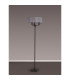 Banyan 3 Light Switched Floor Lamp With 45cm x 15cm Organza Shade Matt Black/Grey-11