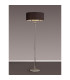 Banyan 3 Light Switched Floor Lamp With 50cm x 20cm Faux Silk Shade Black/White Laminate Polished Nickel/Black-2