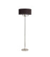 Banyan 3 Light Switched Floor Lamp With 50cm x 20cm Faux Silk Shade Black/White Laminate Polished Nickel/Black-4