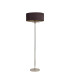 Banyan 3 Light Switched Floor Lamp With 50cm x 20cm Faux Silk Shade Black/Green Olive Polished Nickel/Midnight Black-4