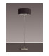 Banyan 3 Light Switched Floor Lamp With 50cm x 20cm Faux Silk Shade Black/White Laminate Polished Nickel/Black-11