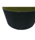 Banyan 3 Light Switched Floor Lamp With 50cm x 20cm Faux Silk Shade Black/Green Olive Polished Nickel/Midnight Black-9
