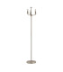 Banyan 3 Light Switched Floor Lamp With 50cm x 20cm Faux Silk Shade Ivory Pearl/White Laminate Polished Nickel-5