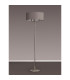 Banyan 3 Light Switched Floor Lamp With 50cm x 20cm Faux Silk Shade Grey/White Laminate Polished Nickel/Grey-11