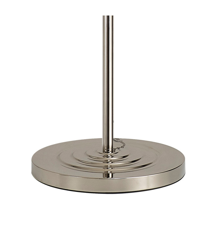 Banyan 3 Light Switched Floor Lamp With 50cm x 20cm Dual Faux Silk Shade Raw Cocoa/Grecian Bronze Polished Nickel-6
