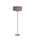 Banyan 3 Light Switched Floor Lamp With 50cm x 20cm Dual Faux Silk Shade Taupe/Halo Gold Polished Nickel-4
