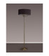 Banyan 3 Light Switched Floor Lamp With 50cm x 20cm Faux Silk Shade Black/White Laminate Antique Brass-11