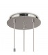 Ceiling Cluster Pendant 3 Light Cluster G9 Polished Chrome, Smoke Glass - 6