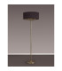 Banyan 3 Light Switched Floor Lamp With 50cm x 20cm Dual Faux Silk Shade Black/Green Olive Antique Brass-11