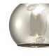 Ceiling Cluster Pendant 3 Light Cluster G9 Polished Chrome, Smoke Glass - 7