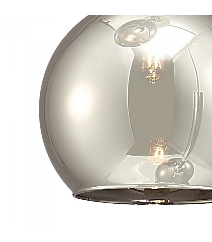 Ceiling Cluster Pendant 3 Light Cluster G9 Polished Chrome, Smoke Glass - 7