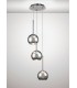 Ceiling Cluster Pendant 3 Light Cluster G9 Polished Chrome, Chrome Plated Glass - 2