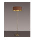 Banyan 3 Light Switched Floor Lamp With 50cm x 20cm Dual Faux Silk Shade Raw Cocoa/Grecian Bronze Antique Brass-2